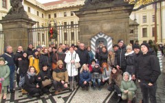 Fotografia zo zájazdu Muzikálová komédia Sestra v akcii s Luciou Bílou.